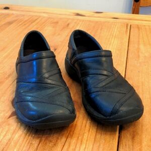 Merrell Women's Black Leather Upper Encore Eclipse Loafer, Size 8